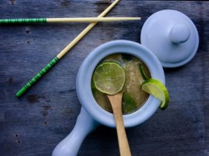 Light Egg Drop Soup with lime from the Homecooked with Love food blog