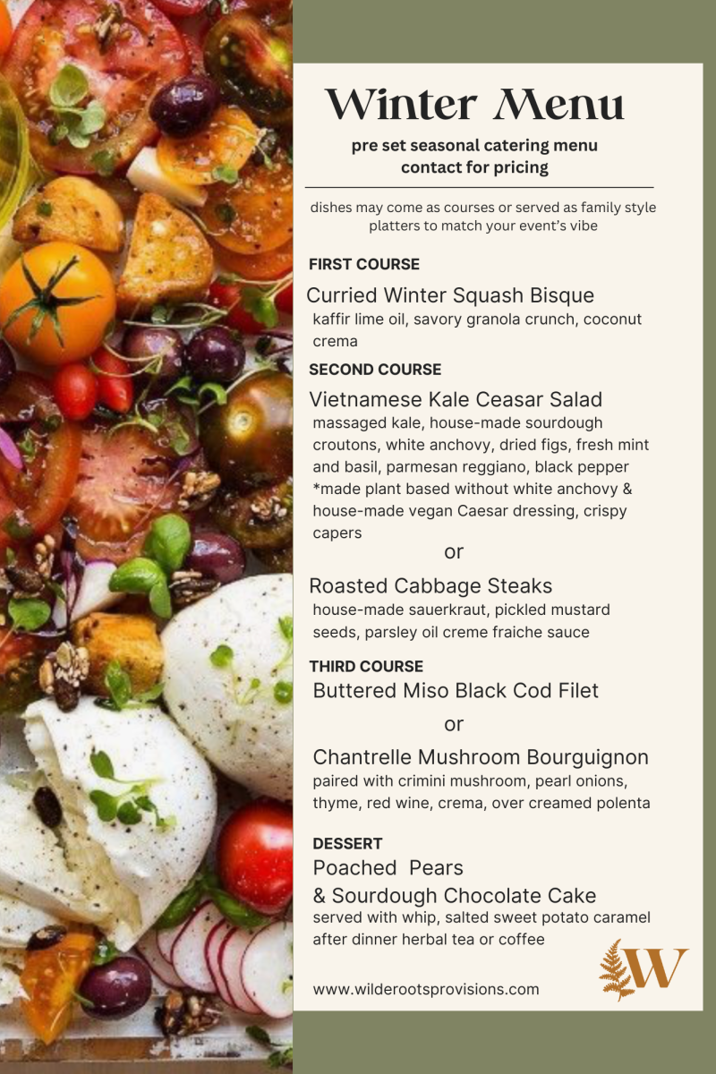 Winter Catering Menu